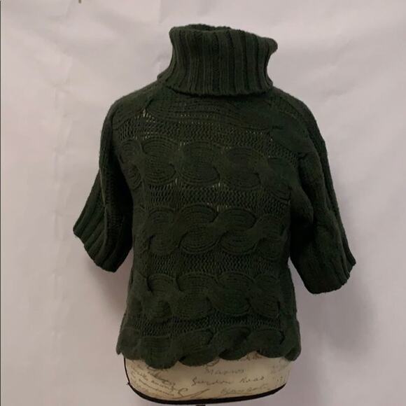 FRENCH CONNECTION CABLE KNIT CROPPED SWEATER SZ M‎ - Picture 1 of 6